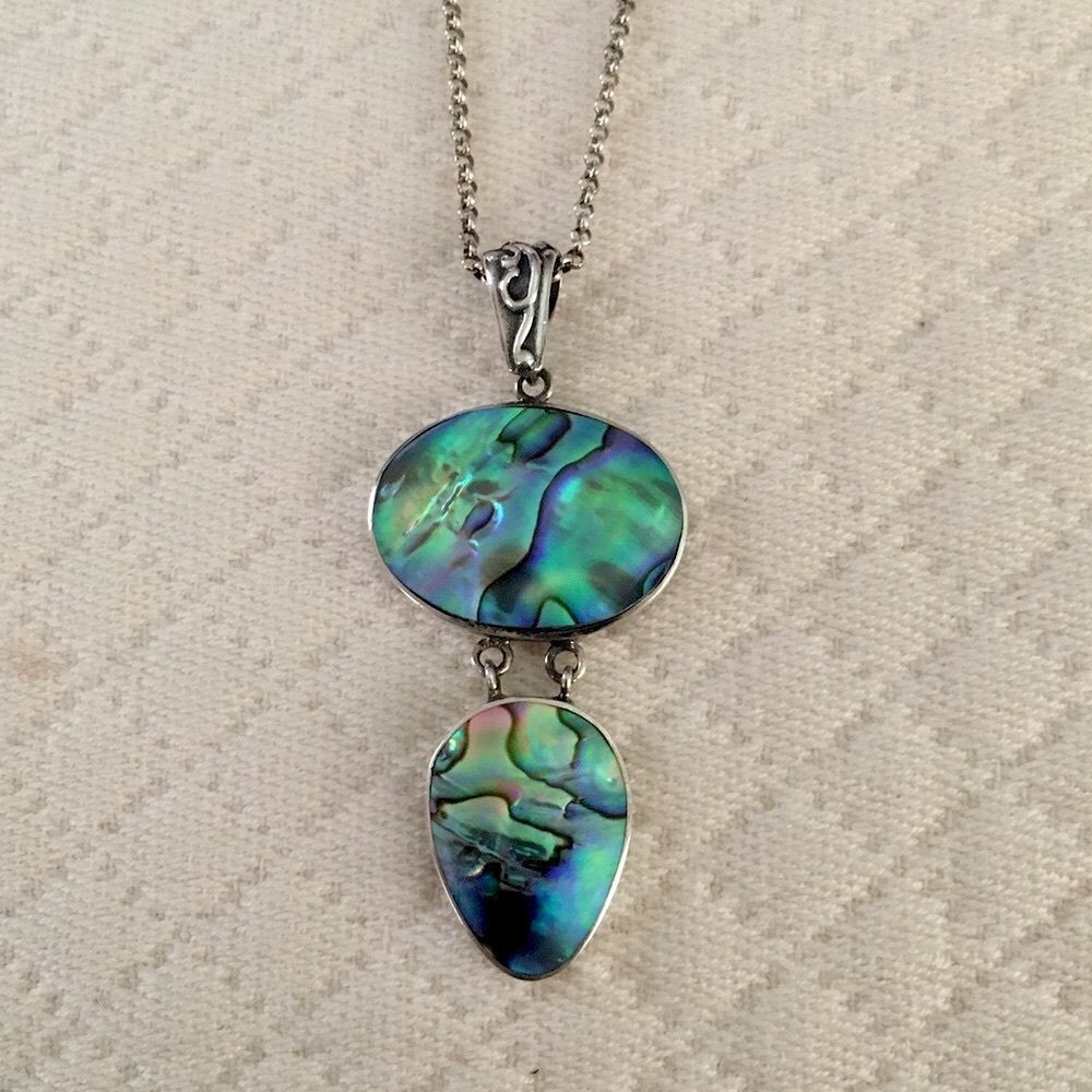Abalone and Sterling Silver Necklace